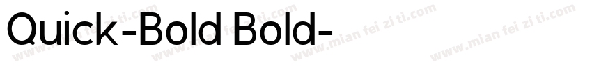 Quick-Bold Bold字体转换